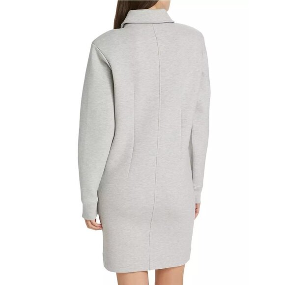 NWOT Frame Button grey Sweatshirt Minidress Size XS - Picture 2 of 9